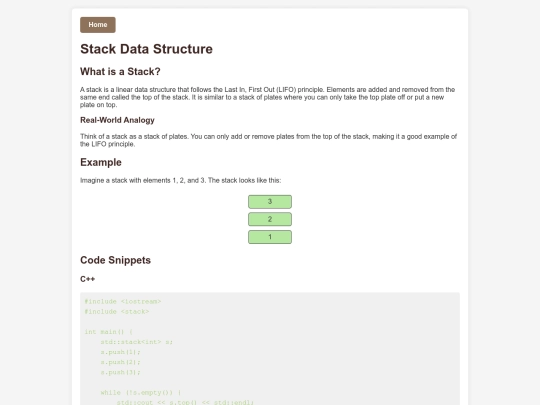 stack screenshot