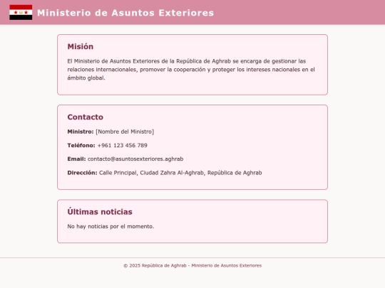 ministerios/ministerioasuntext screenshot