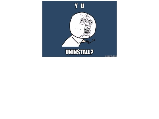uninstalled screenshot
