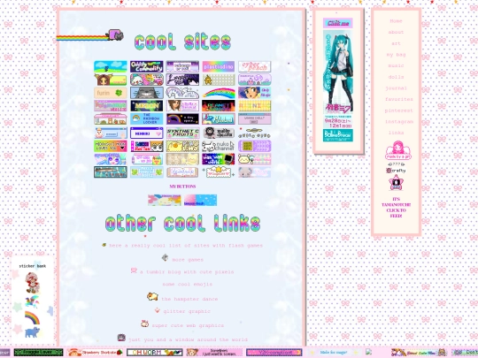 links screenshot