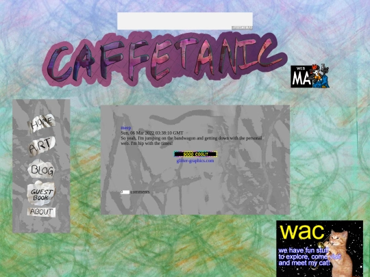 Blog screenshot