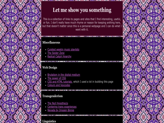 links screenshot