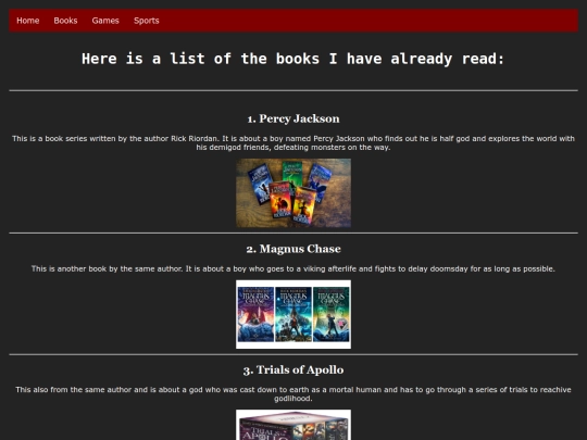 books screenshot