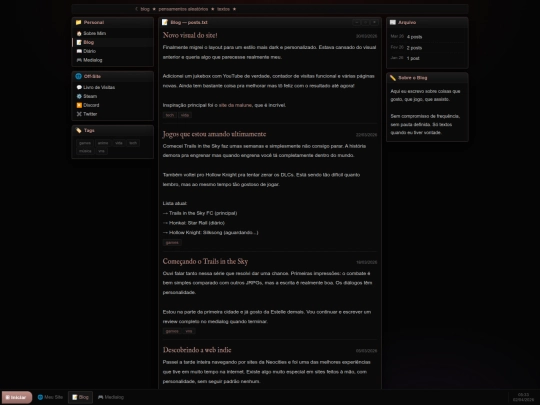 blog screenshot
