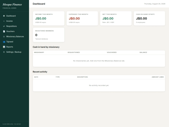 budget/mosque-finance screenshot