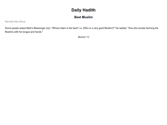 hadith screenshot