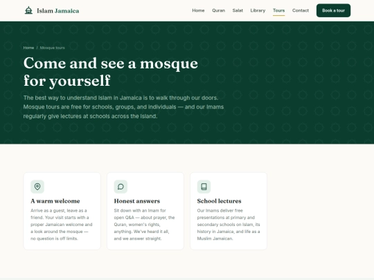 mosque/tours screenshot