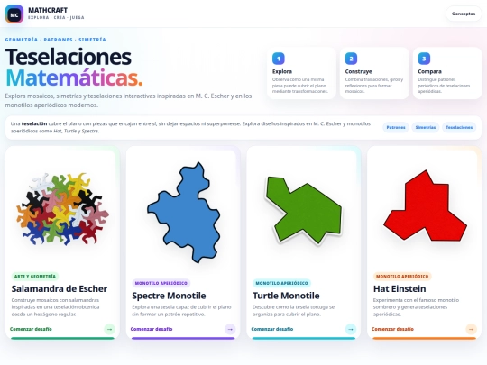 Teselaciones/Portada screenshot