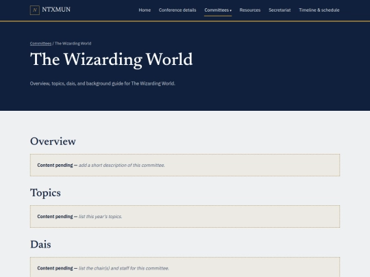 committees/the-wizarding-world screenshot