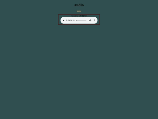 audio screenshot