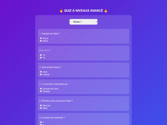 quiz screenshot