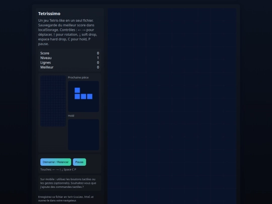 tetris screenshot
