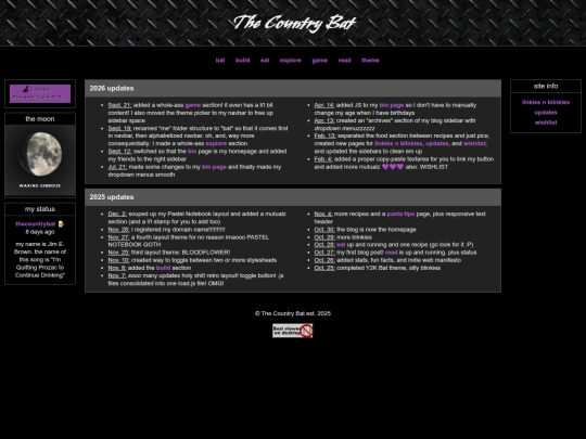 bat/site/updates screenshot