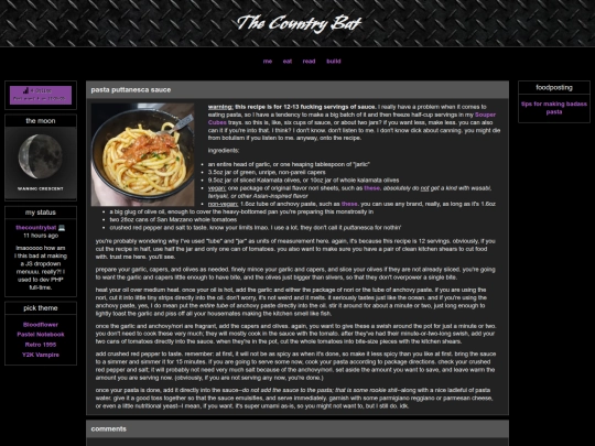 eat/recipes/pasta-puttanesca-sauce screenshot