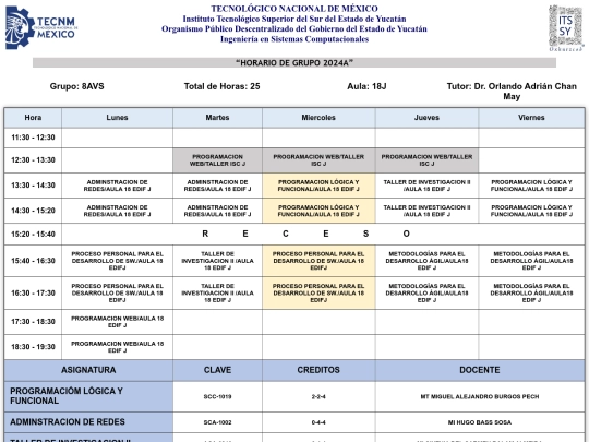 act22/horario screenshot