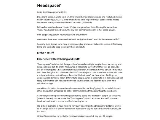 sys/headspace screenshot
