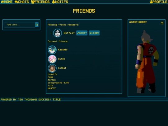 waterunder/friends screenshot