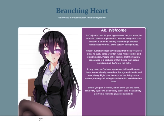 CYOAs/BranchingHeart screenshot