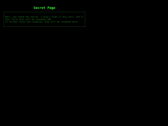 secret screenshot