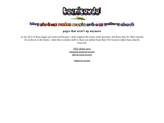 archivepage screenshot