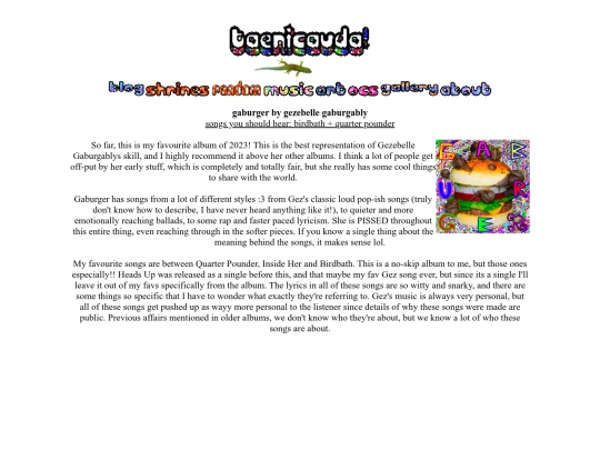 gaburger screenshot