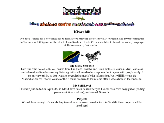 swahili screenshot
