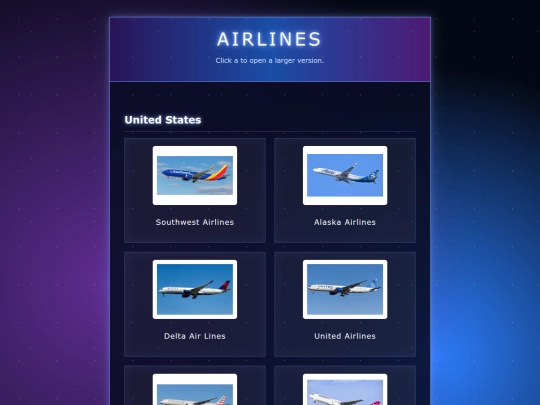 airplanes screenshot