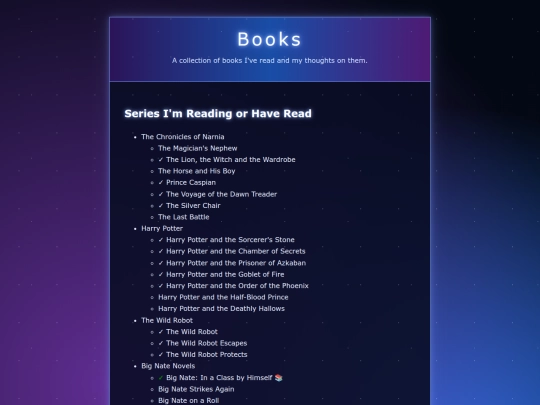 books screenshot