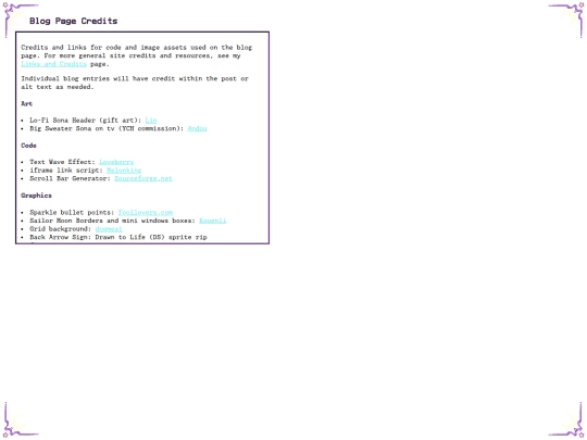 blog/blogcredits screenshot