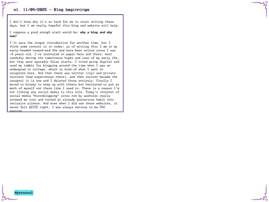 blog/entry01 screenshot