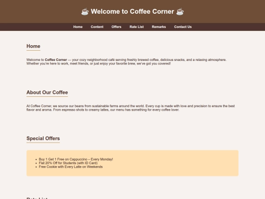 shop info screenshot