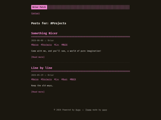 tags/projects screenshot