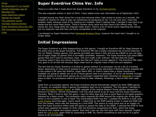 oldarchive/everdrive/supereverdrive screenshot