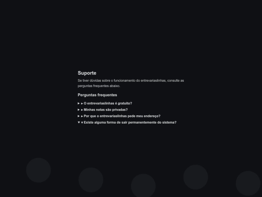 suporte screenshot