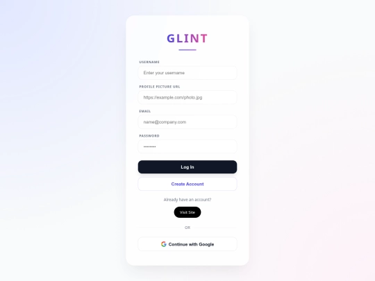 Glint-0 screenshot