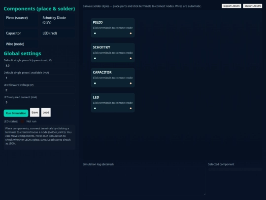 Simulator screenshot