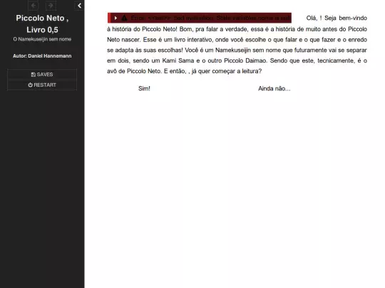 Piccolo Neto , Livro 0,5 screenshot
