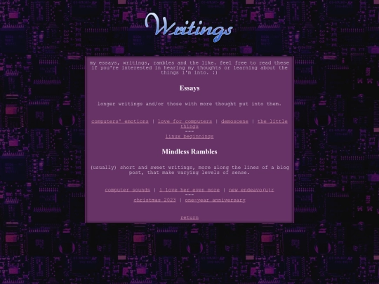 essays screenshot