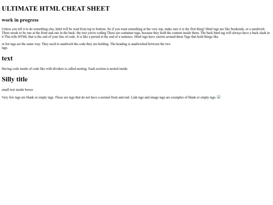 cheatsheet screenshot