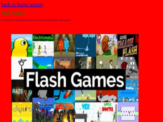 flash screenshot