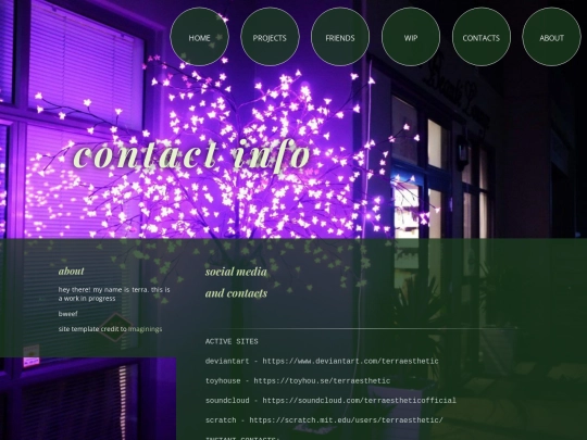 contacts-socialmedia screenshot