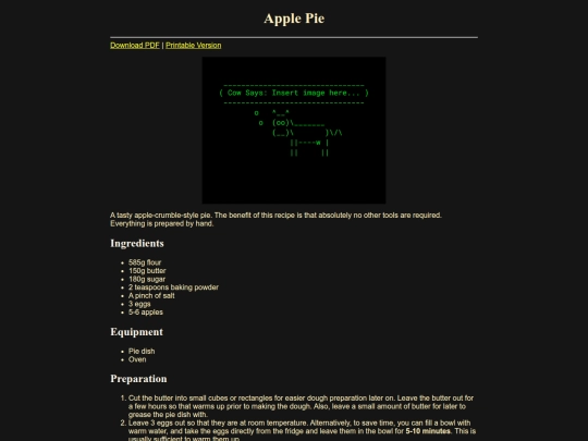 recipes/apple-pie screenshot