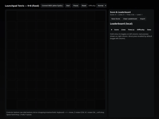 launchpadgames/tetris screenshot