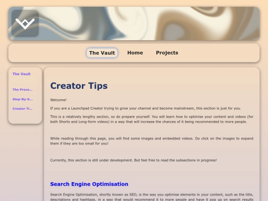 thevault/creatortips screenshot