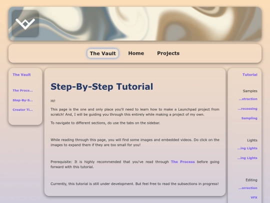 thevault/tutorial screenshot
