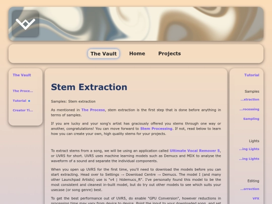 thevault/tutorial/stemextraction screenshot