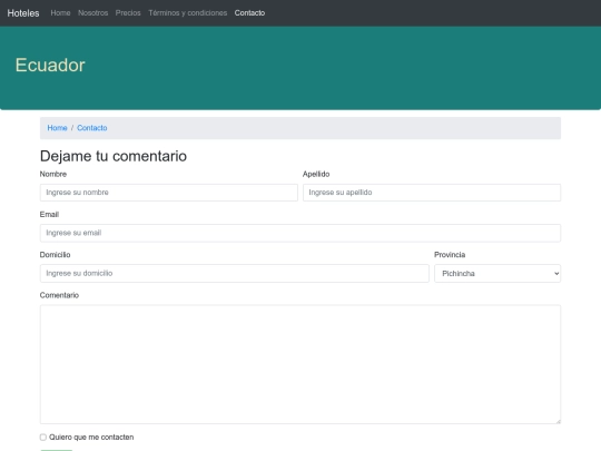 dist/contacto screenshot