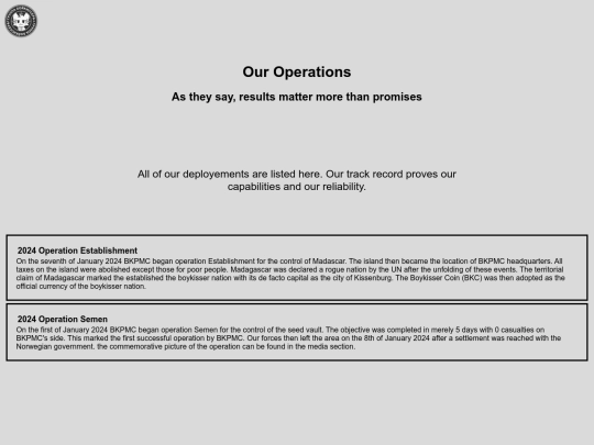 operations screenshot