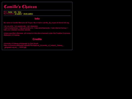 info screenshot