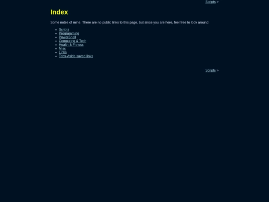 notes screenshot
